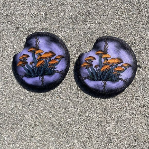 Trippy ☮️ Mushroom Car Coaster | Car Accessories - Picture 6 of 7